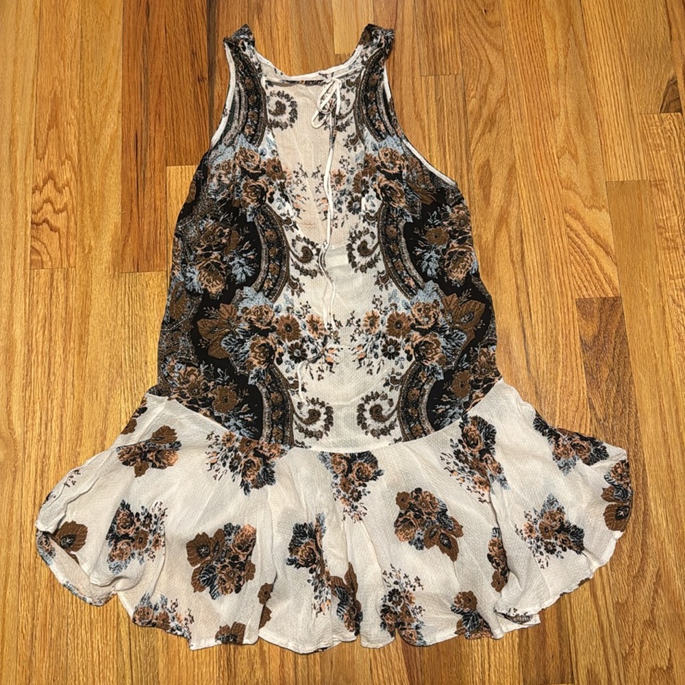 Free People Dobby Dot Slip Ivory Combo - Picture 6 of 8
